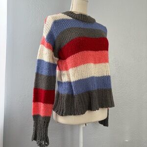 Freshman Colorful Striped Sweater